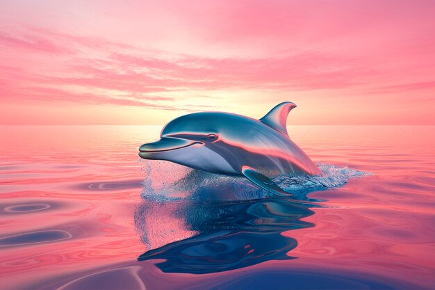Rendering 3D du dauphin