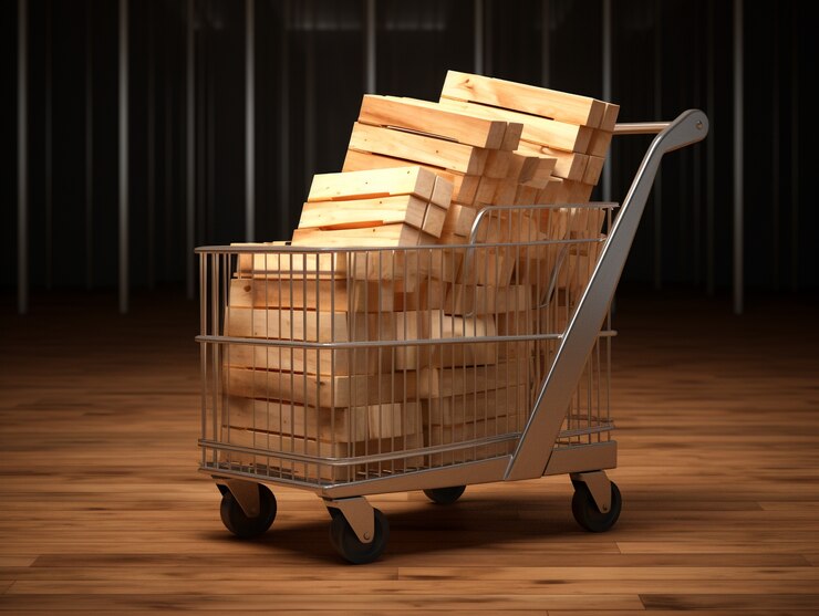 Photo gratuit rendering 3d du panier d'achat de dessins animés