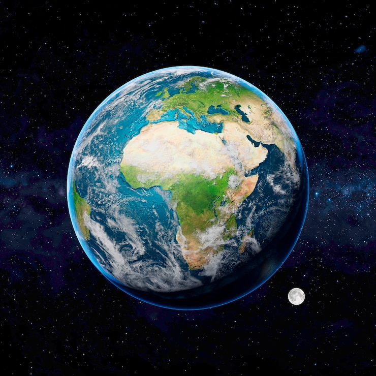 Photo gratuit rendering 3d de la planète terre