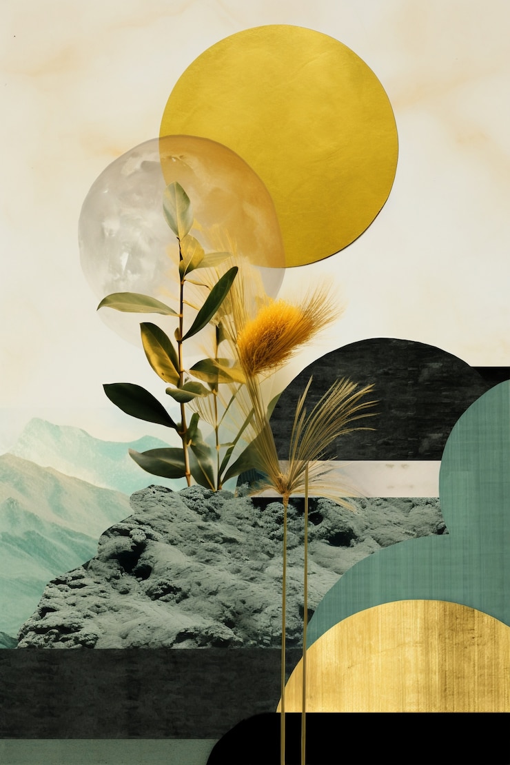 Photo gratuit rendering du tableau d'humeur inspirant
