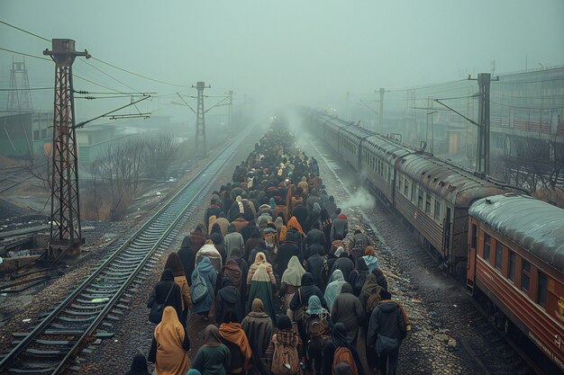 Rendez-vous cinématographique montrant la grande migration