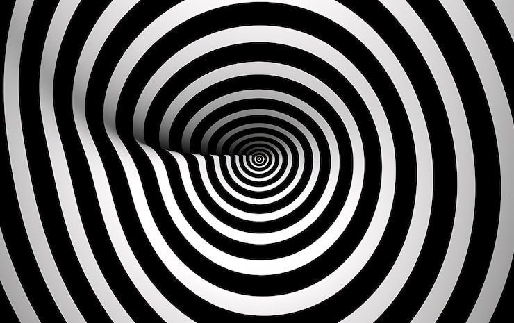 Photo gratuit rendu 3d d'un arrière-plan abstrait noir et blanc