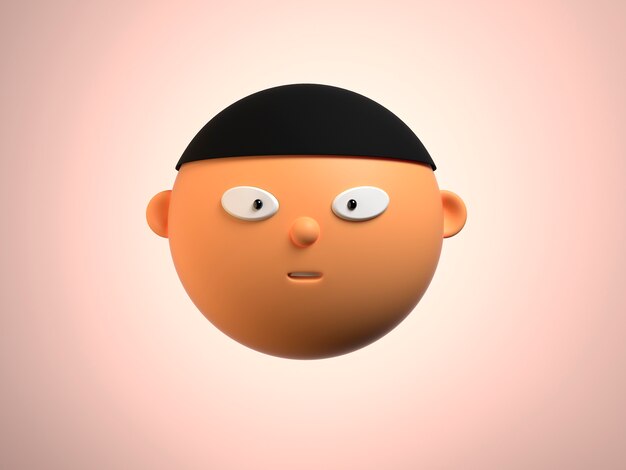 rendu 3d de l'avatar d'appel zoom