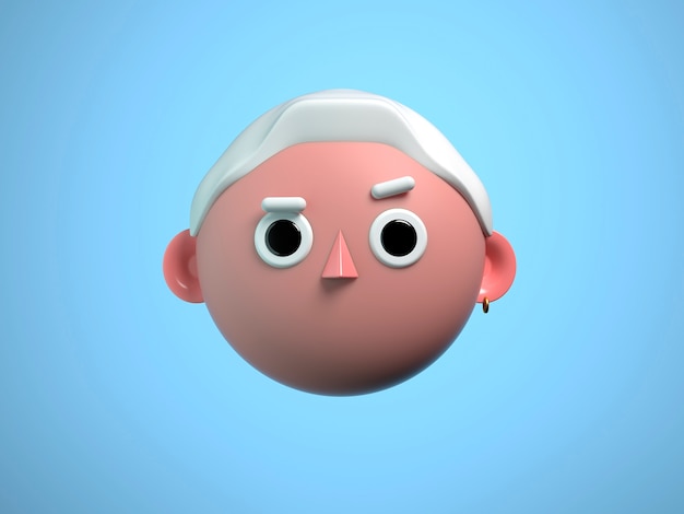 Rendu 3d De L'avatar D'appel Zoom