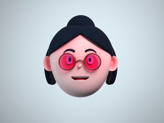 rendu 3d de l'avatar d'appel zoom