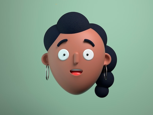 rendu 3d de l'avatar d'appel zoom