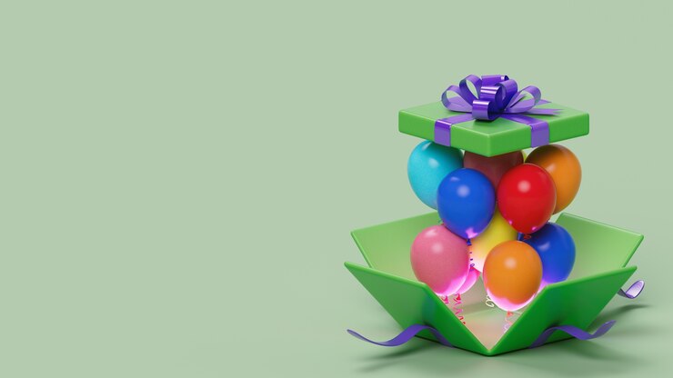Photo gratuit rendu 3d de la boîte mystère