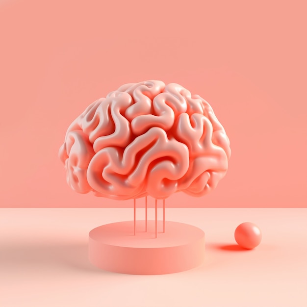 Rendu 3d du cerveau humain