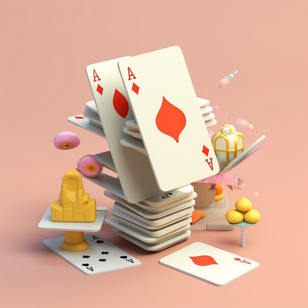 Rendu 3D du jeu de cartes