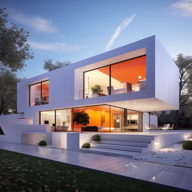 Rendu 3D du modèle de maison