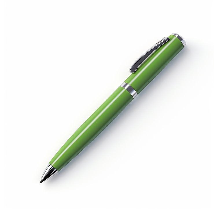 Photo gratuit rendu 3d du stylo plume vert