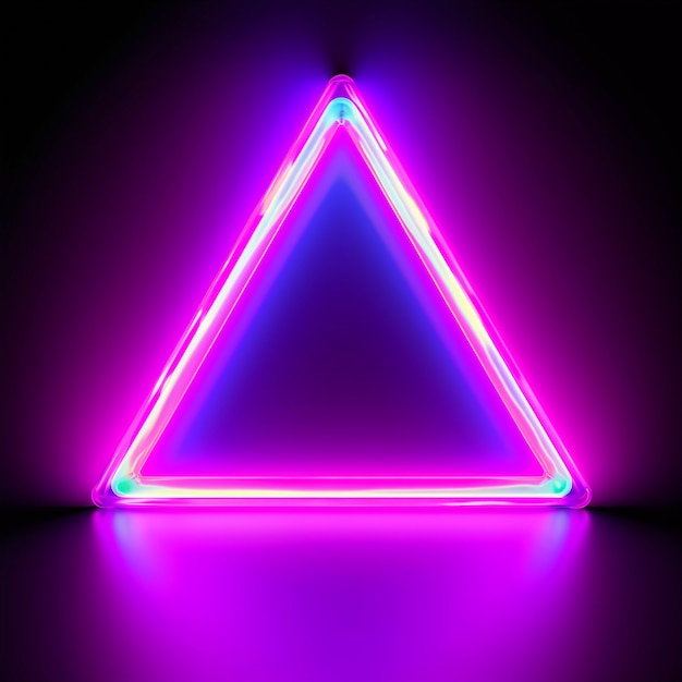 Photo gratuite rendu 3d du triangle