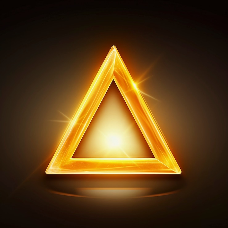 Photo gratuit rendu 3d du triangle