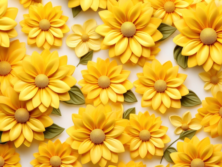Photo gratuit le rendu 3d de fleurs