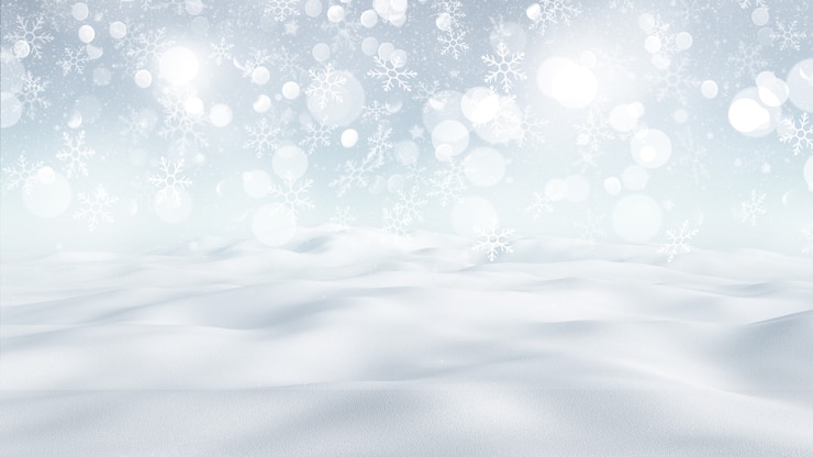 Photo gratuit rendu 3d d'un fond de noël avec paysage d'hiver enneigé