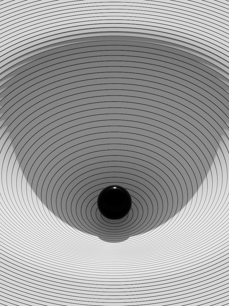 Photo gratuit rendu 3d fond noir et blanc