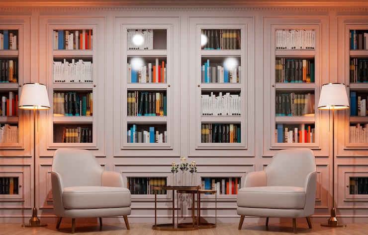Photo gratuit rendu 3d d'un intérieur classique