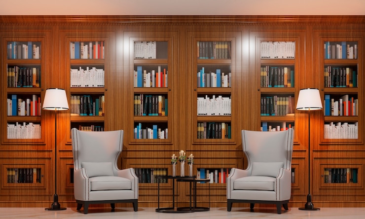 Photo gratuit rendu 3d d'un intérieur classique