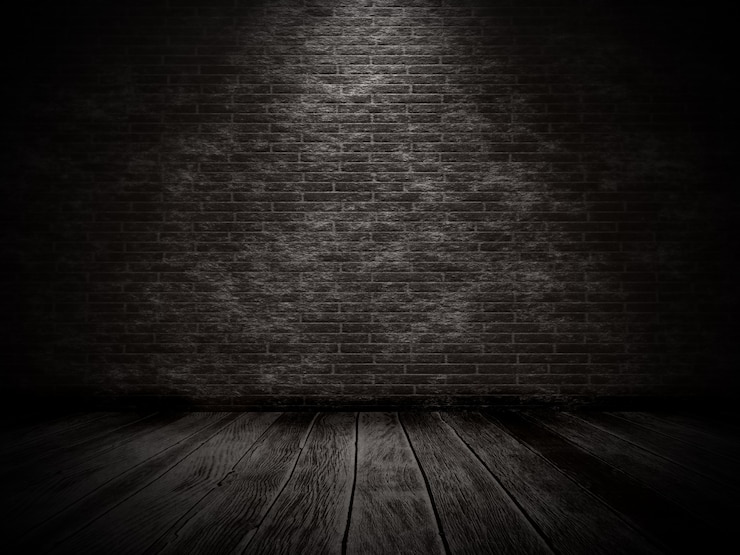 Photo gratuit rendu 3d d&#39;un intérieur de grunge avec mur de briques et vieux plancher de bois
