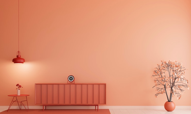 Photo gratuit rendu 3d d'un intérieur minimaliste avec espace de copie