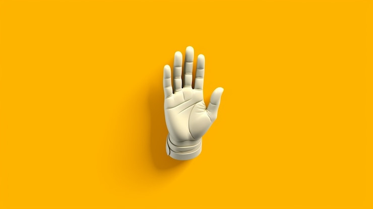 Photo gratuit rendu 3d des mains blanches
