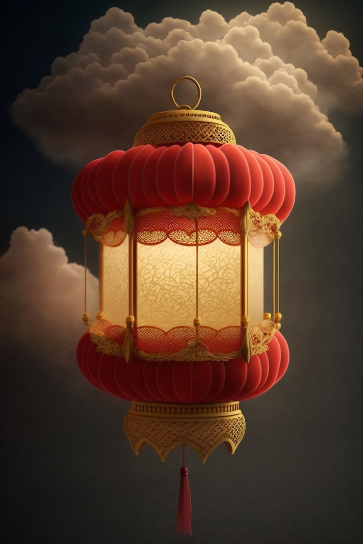 Photo gratuit rendu 3d de la nature morte latern