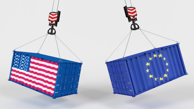 Rendu 3D des tarifs d&#39;importation américains