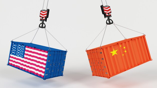 Rendu 3D des tarifs d&#39;importation américains