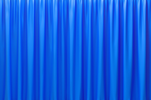 Rendu 3d, tissu de luxe abstrait bleu ou vague liquide ou plis ondulés de matériau de velours satin texture soie grunge ou fond de luxe ou conception de papier peint élégant, fond bleu