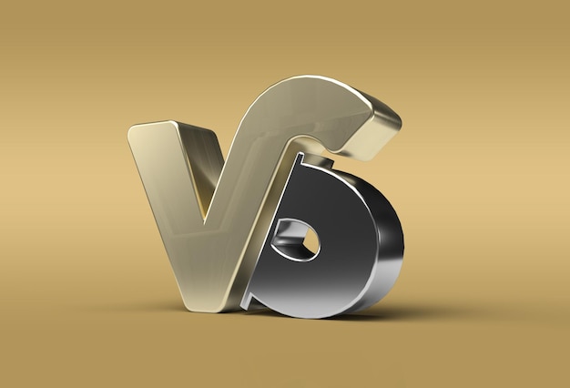 Rendu 3D VS Company Outil de stylet de logo de lettre en métal créé Chemin de détourage inclus dans JPEG Facile à composer