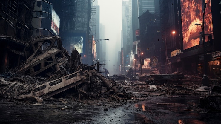 Photo gratuit rendu dans un environnement de vente au détail sombre et atmosphérique