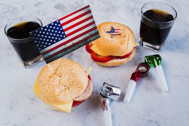 Repas de fête pour le jour de l&#39;indépendance