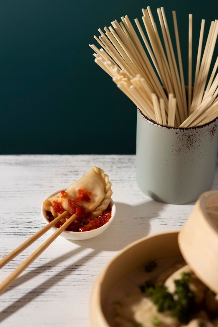 Photo gratuit repas savoureux avec arrangement de sambal