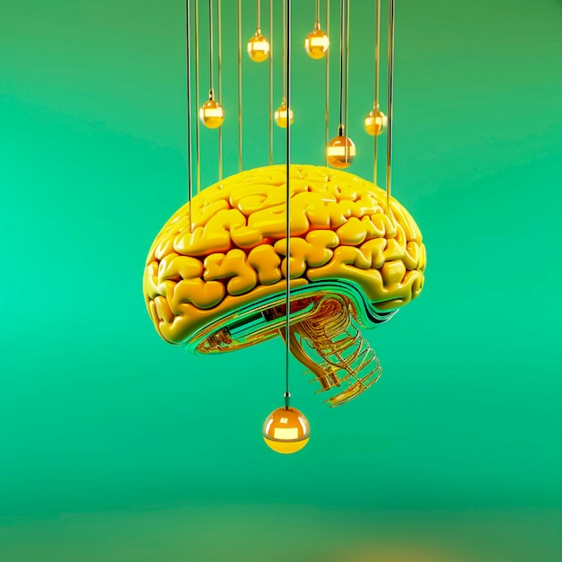 Photo gratuite représentation du cerveau ou de l'intellect humain