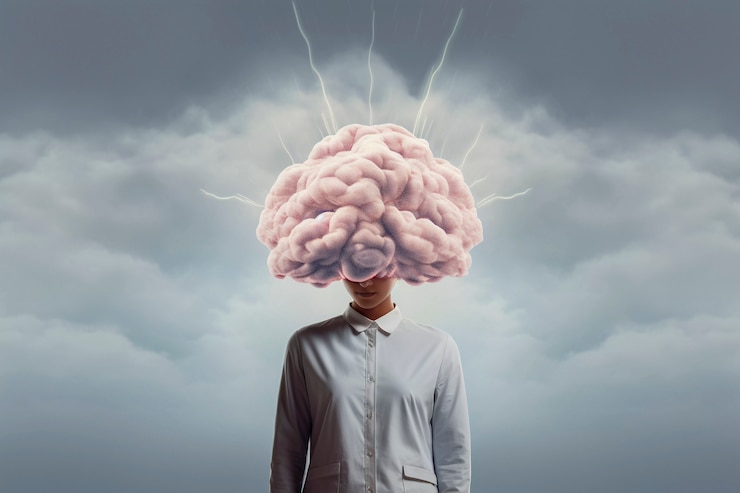 Photo gratuit représentation du cerveau ou de l'intellect humain