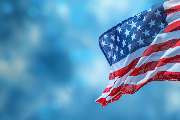 Représentation du drapeau américain pour nous célébration de la journée nationale de la loyauté