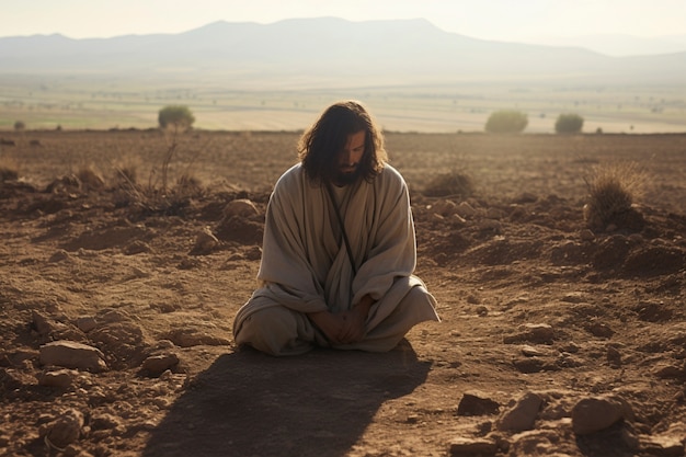 Photo gratuite représentation de jésus dans la religion chrétienne