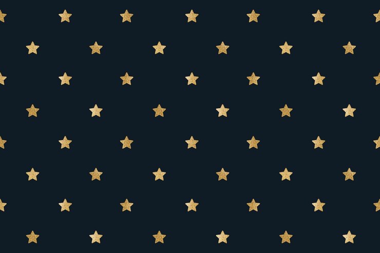 Photo gratuit ressource de conception d'étoiles dorées étincelantes sans couture