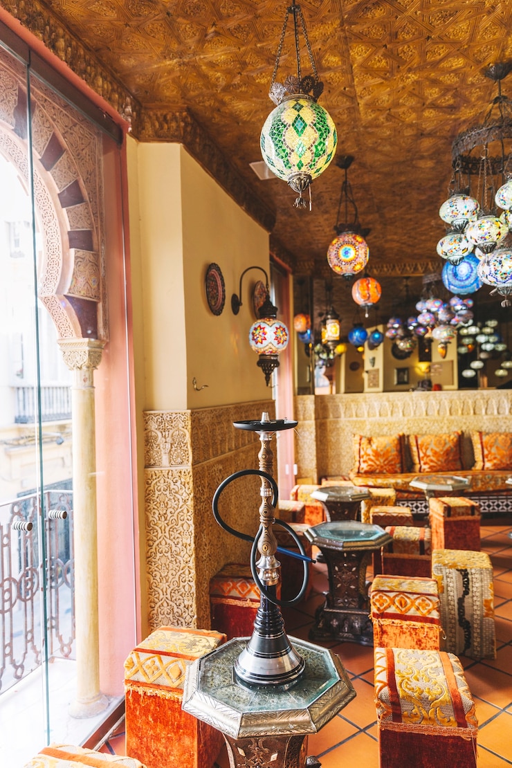 Photo gratuit restaurant arabe