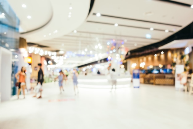 Résumé flou et bokeh defocused centre commercial intérieur des grands magasins