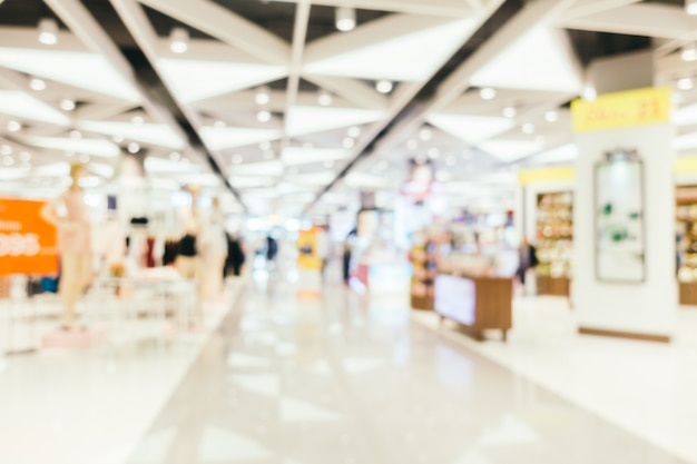 Résumé flou et bokeh defocused centre commercial intérieur des grands magasins