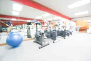 Photo gratuite résumé flou gym et salle de fitness