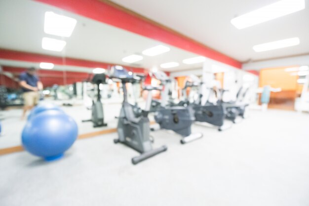 Résumé flou gym et salle de fitness