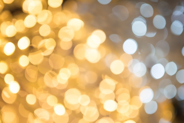 Résumé de fond avec bokeh défocalisé lumières et étoiles