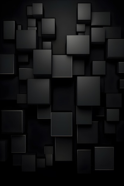 Photo gratuite résumé de fond de cubes noirs