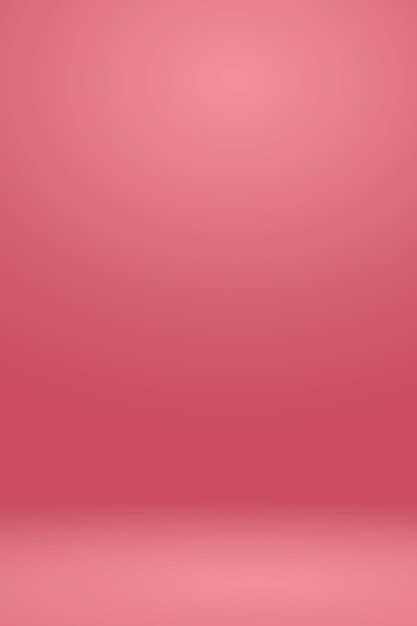 Résumé Light Pink Red background Conception de mise en page de Noël et Valentines, studio, pièce, modèle web, rapport d&#39;affaires avec une couleur de gradient de cercle lisse.