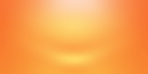 Résumé Mise en page de fond orange, studio, pièce, modèle web, rapport d'affaires avec couleur de dégradé de cercle lisse.