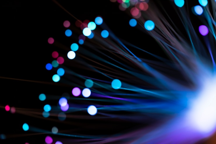 Photo gratuit résumé des taches de lumière colorées floues