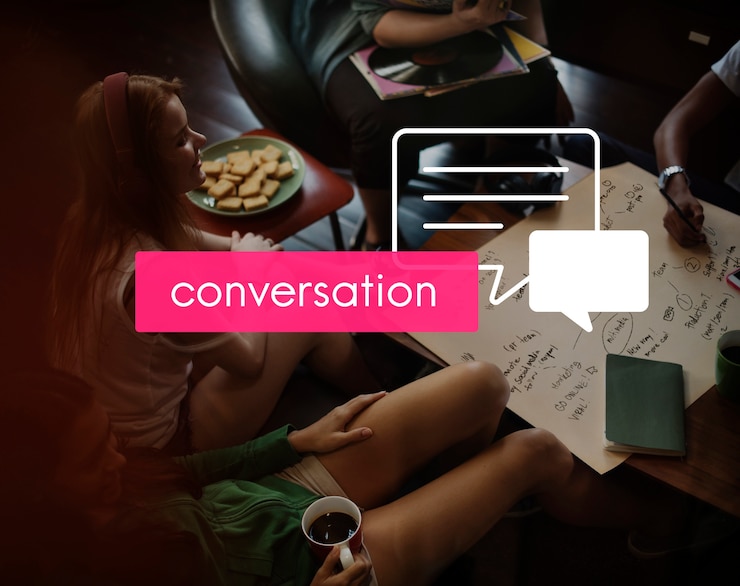 Photo gratuit réunion de conversation sur la communication