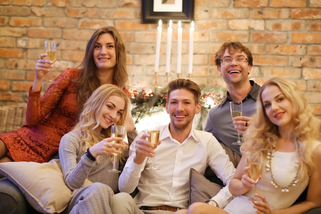 Réveillon de Noël entre amis